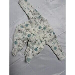 Baby Boy Holiday Quilted Sleeper Onesie Kyle & Deena 3M